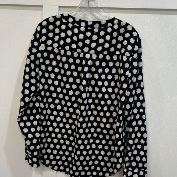 Ann Taylor Polka Dot Long Sleeve Women's Top - Picture 4 of 4